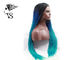 Trecce blu della scatola della parte anteriore di Ombre Syntheticlace, parrucca intrecciata africana lunga colorata dei capelli fornitore